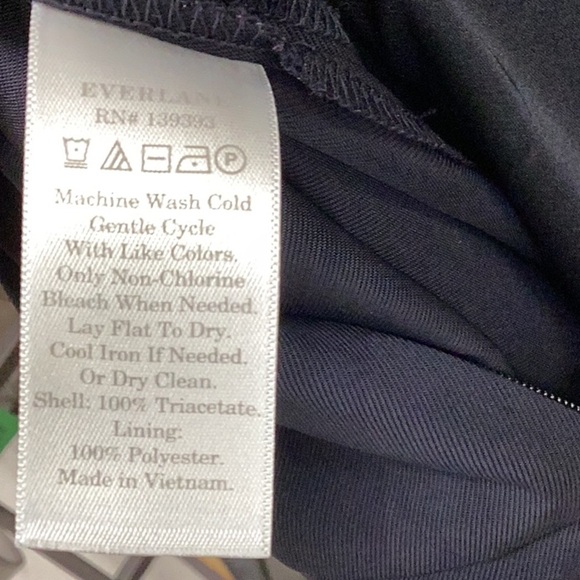 EVERLANE The Japanese GoWeave V-Neck Jumpsuit – Size 10 – Navy Blue - Picture 7 of 14